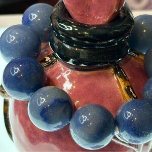 Blue Aventurine Bracelet 20mm Size 6.5